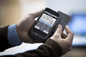 iPhone with PAYware software